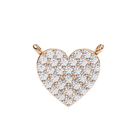 Love Glow Lab Diamond Heart Pendant