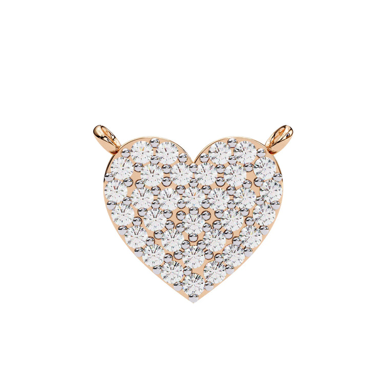 Love Glow Lab Diamond Heart Pendant