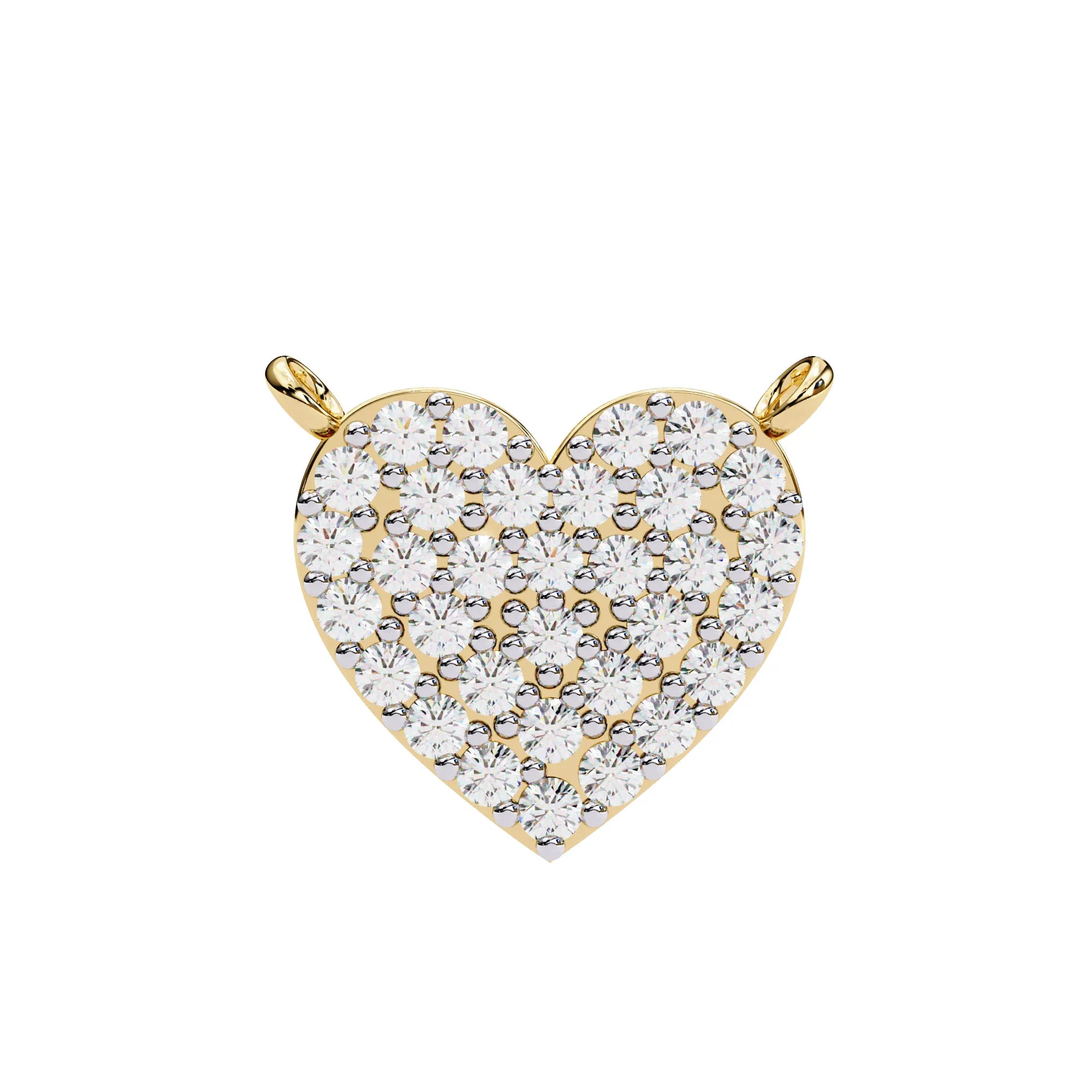 Love Glow Lab Diamond Heart Pendant