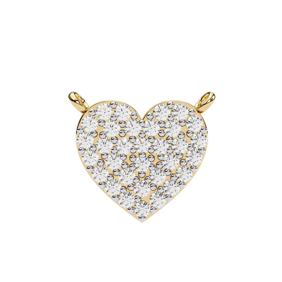 Love Glow Lab Diamond Heart Pendant
