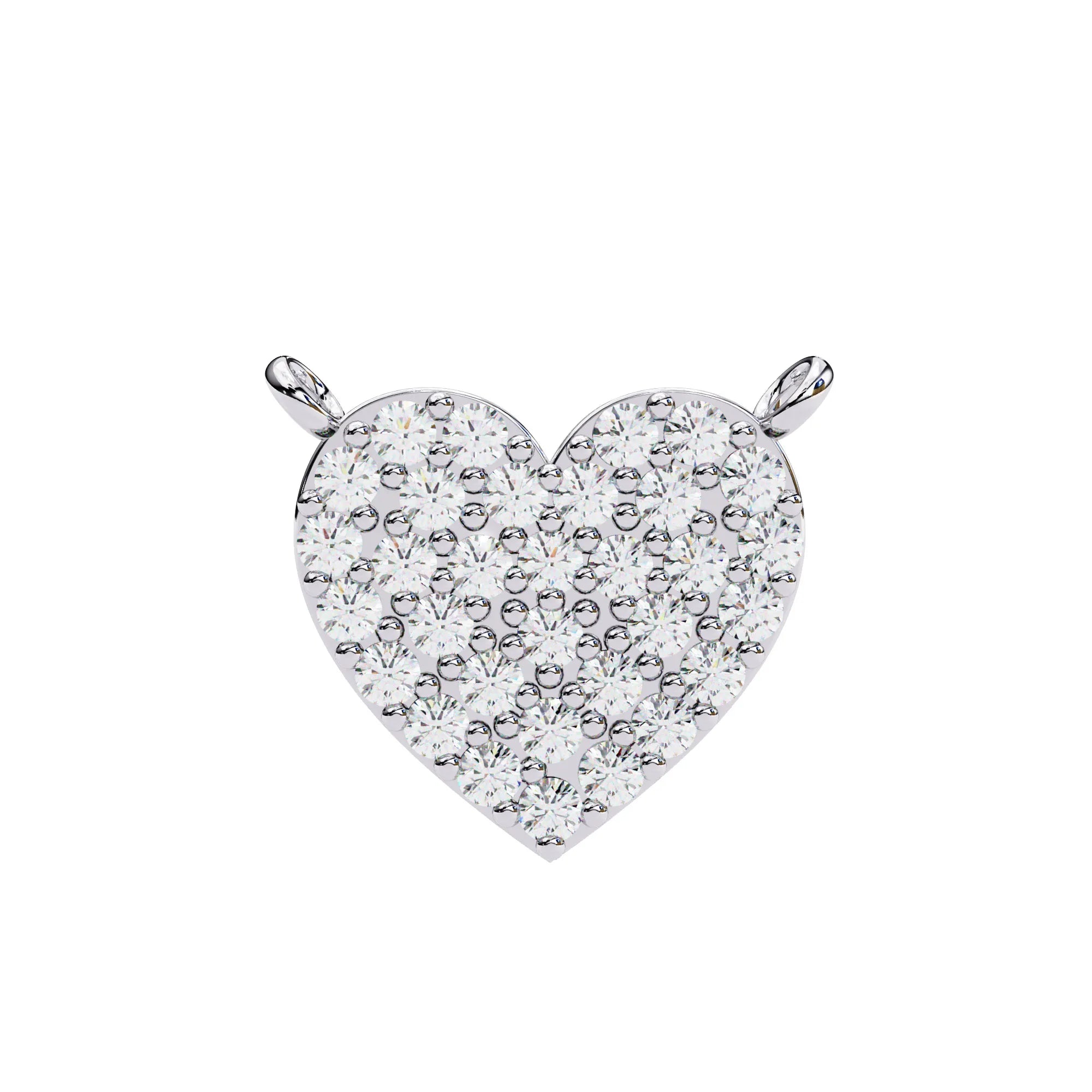 Love Glow Lab Diamond Heart Pendant