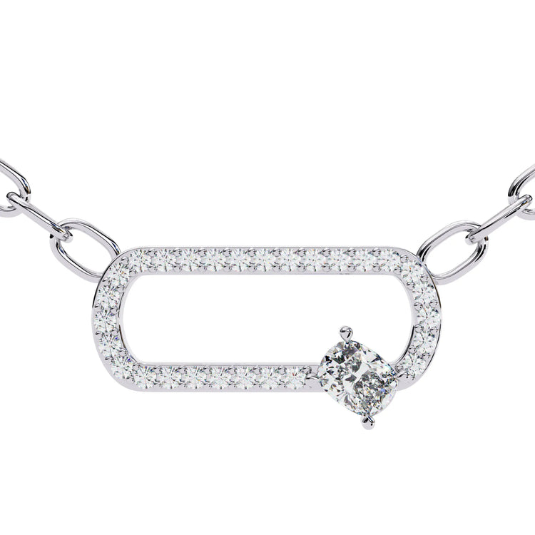 Modern Elegance Moissanite Pendant
