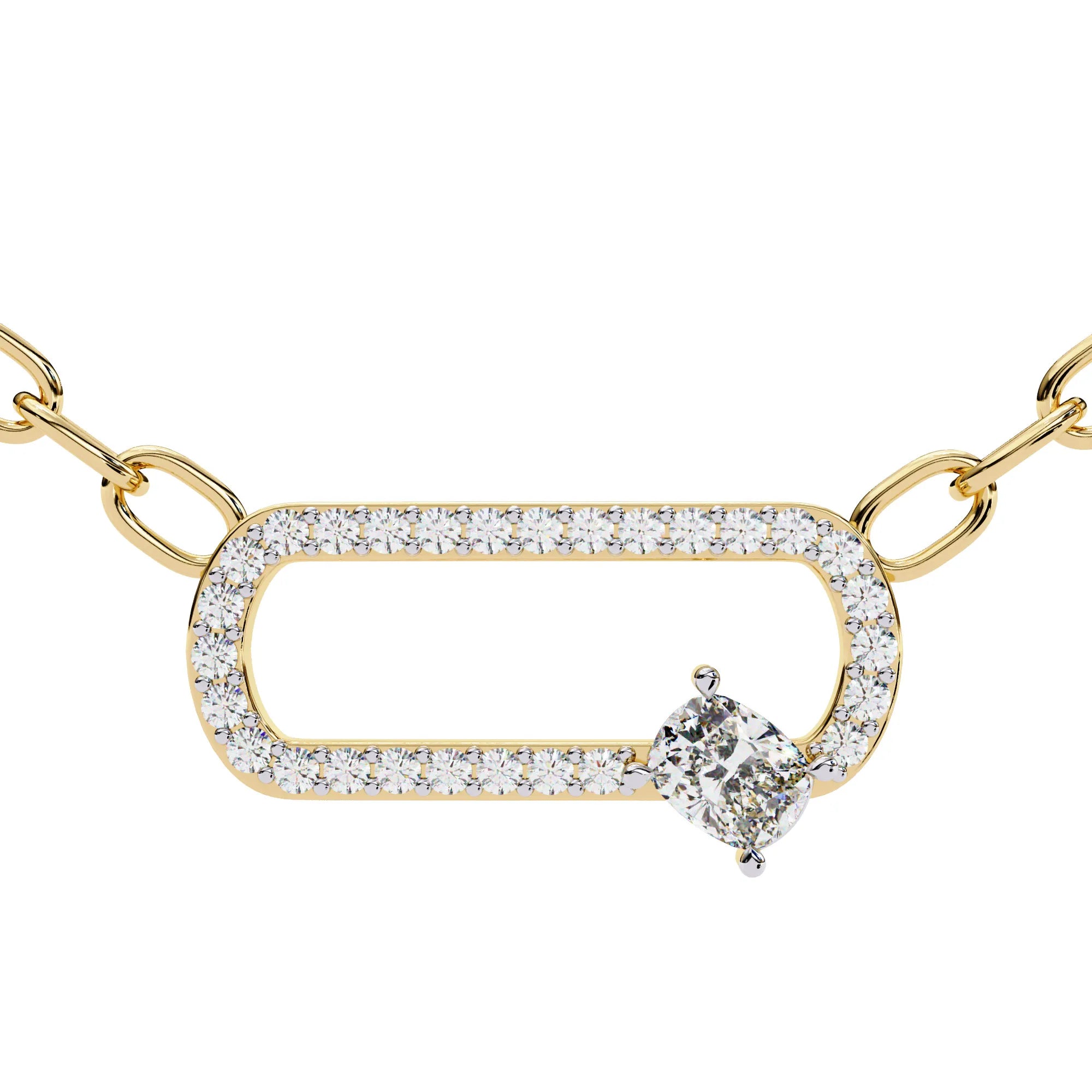 Modern Elegance Moissanite Pendant