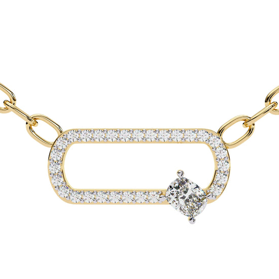 Modern Elegance Moissanite Pendant