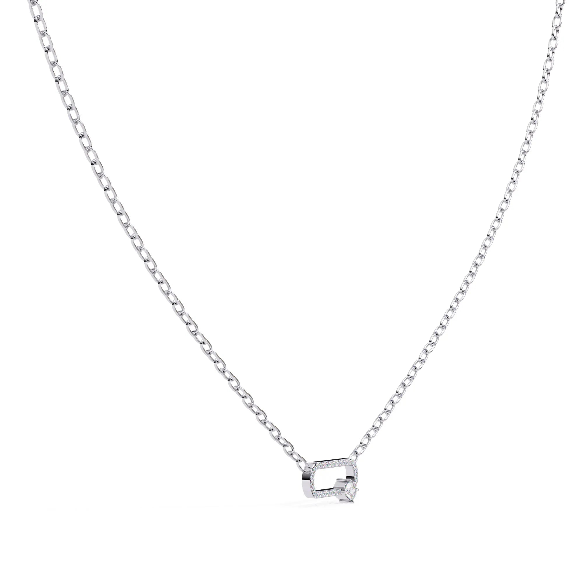 Modern Elegance Moissanite Pendant