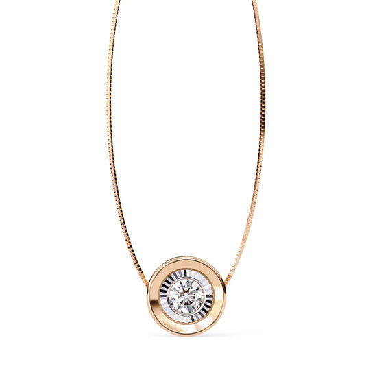 Round Cut Classic Lab Diamond Solitaire Pendant