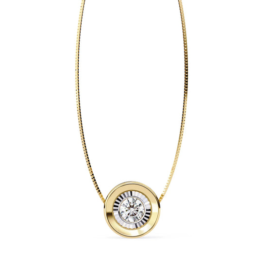 Round Cut Classic Lab Diamond Solitaire Pendant