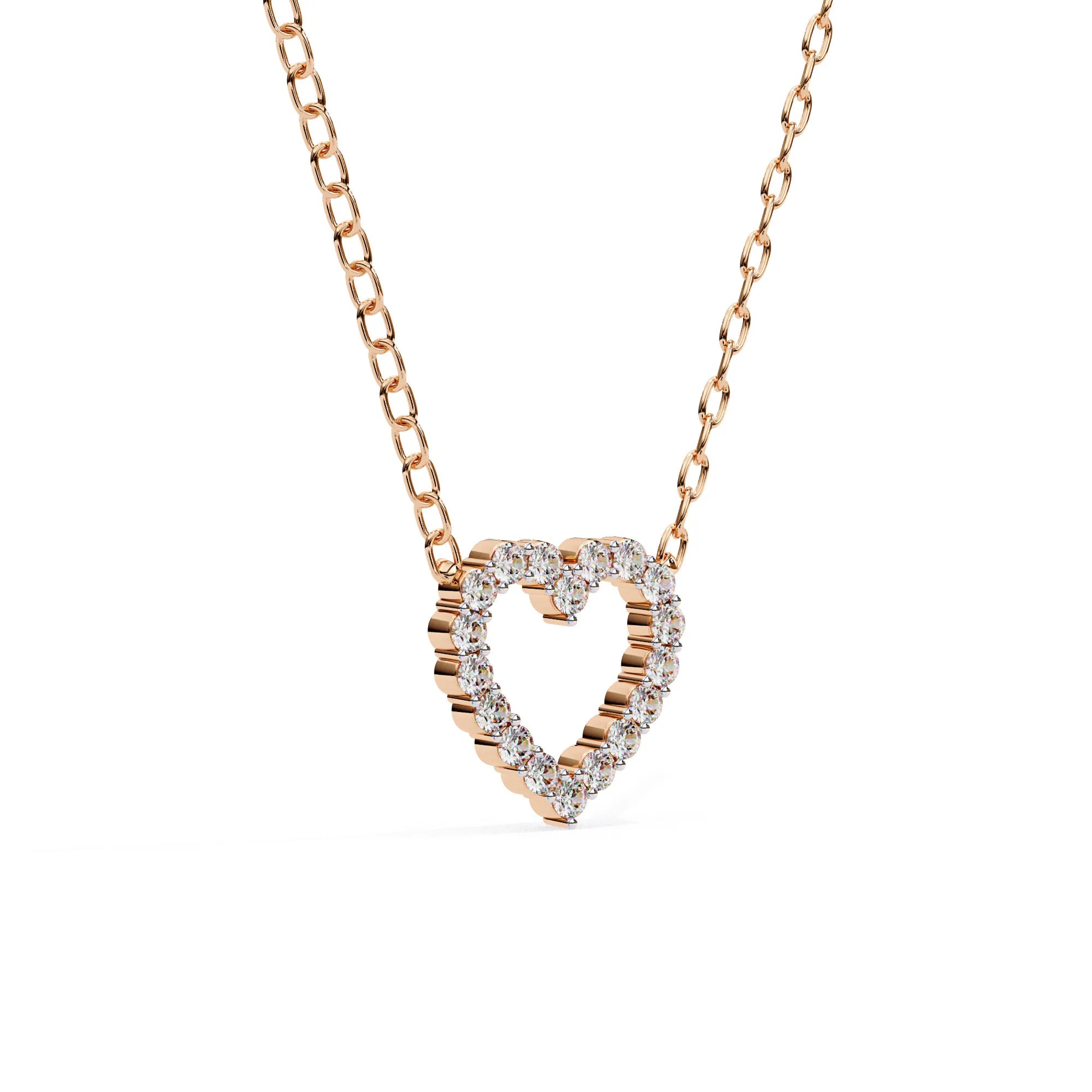Heart Shape Lab Diamond Pendant