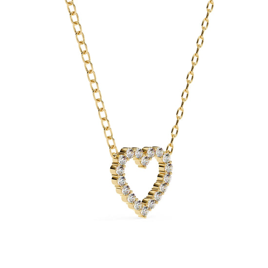 Heart Shape Lab Diamond Pendant