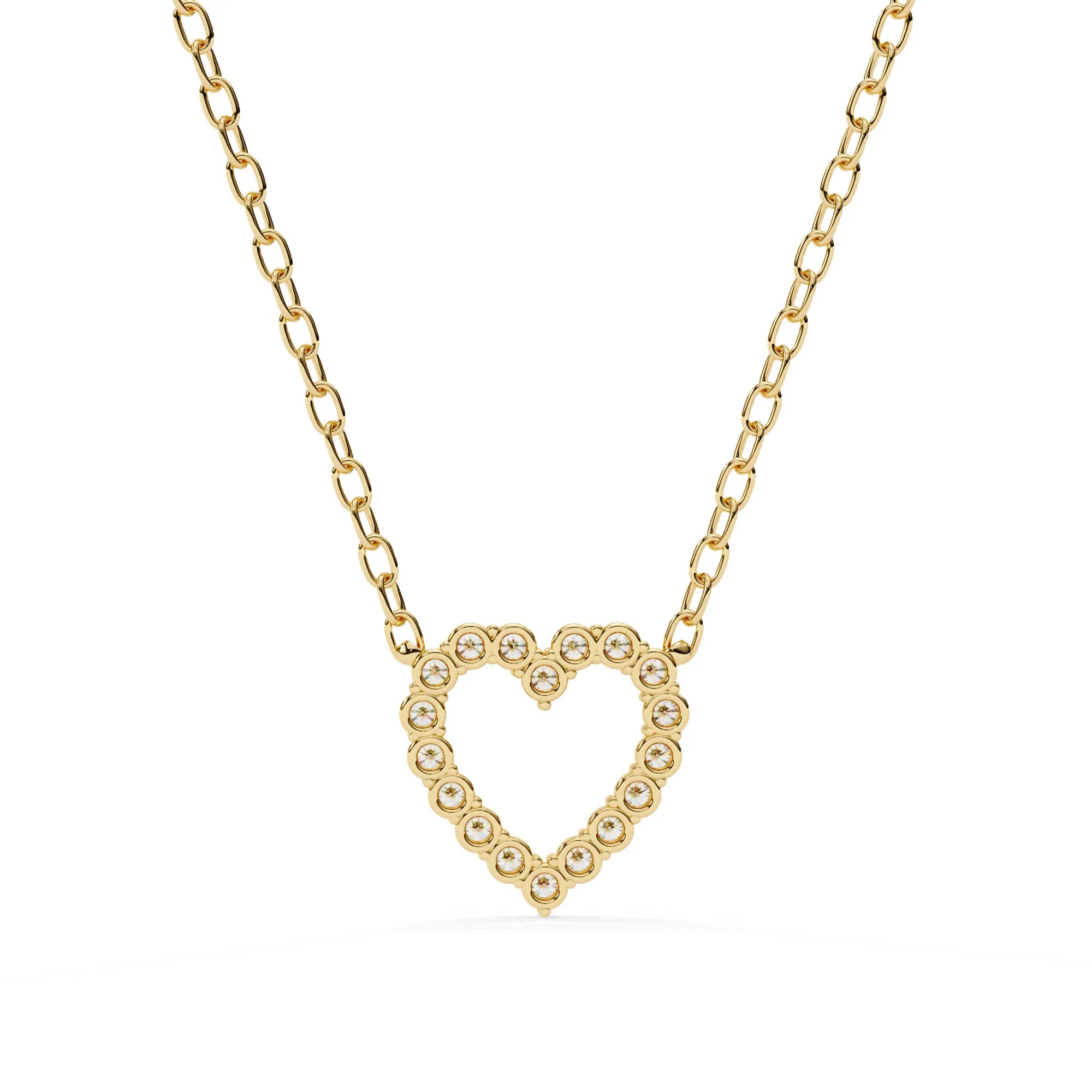 Heart Shape Lab Diamond Pendant