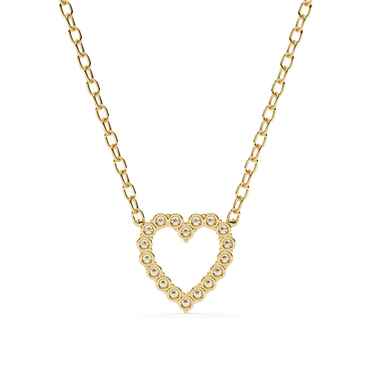 Heart Shape Lab Diamond Pendant