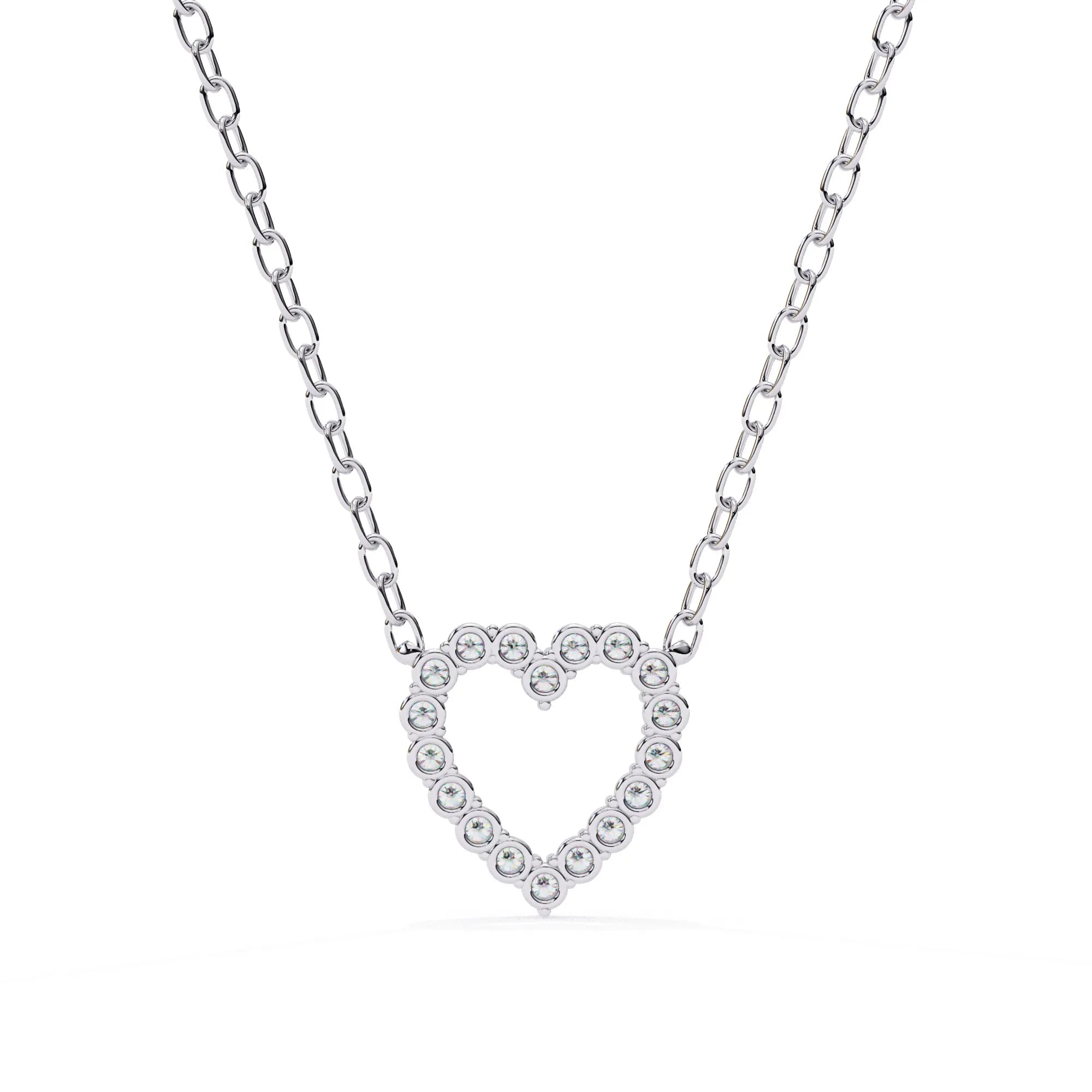 Heart Shape Lab Diamond Pendant