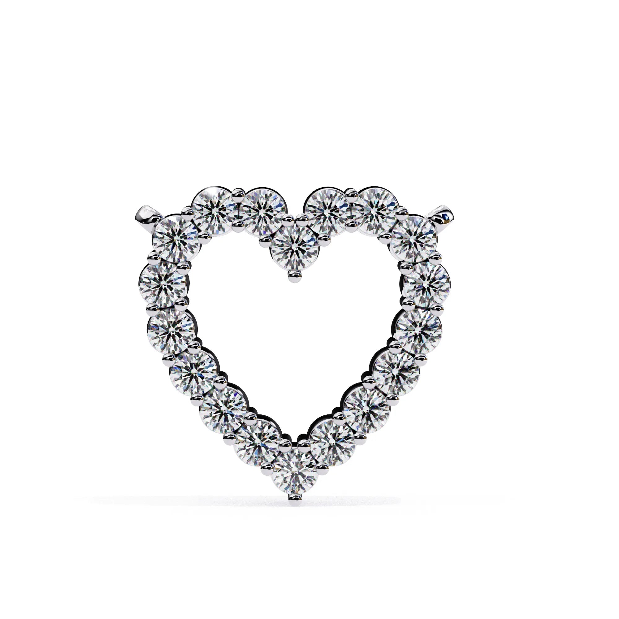 Heart Shape Lab Diamond Pendant