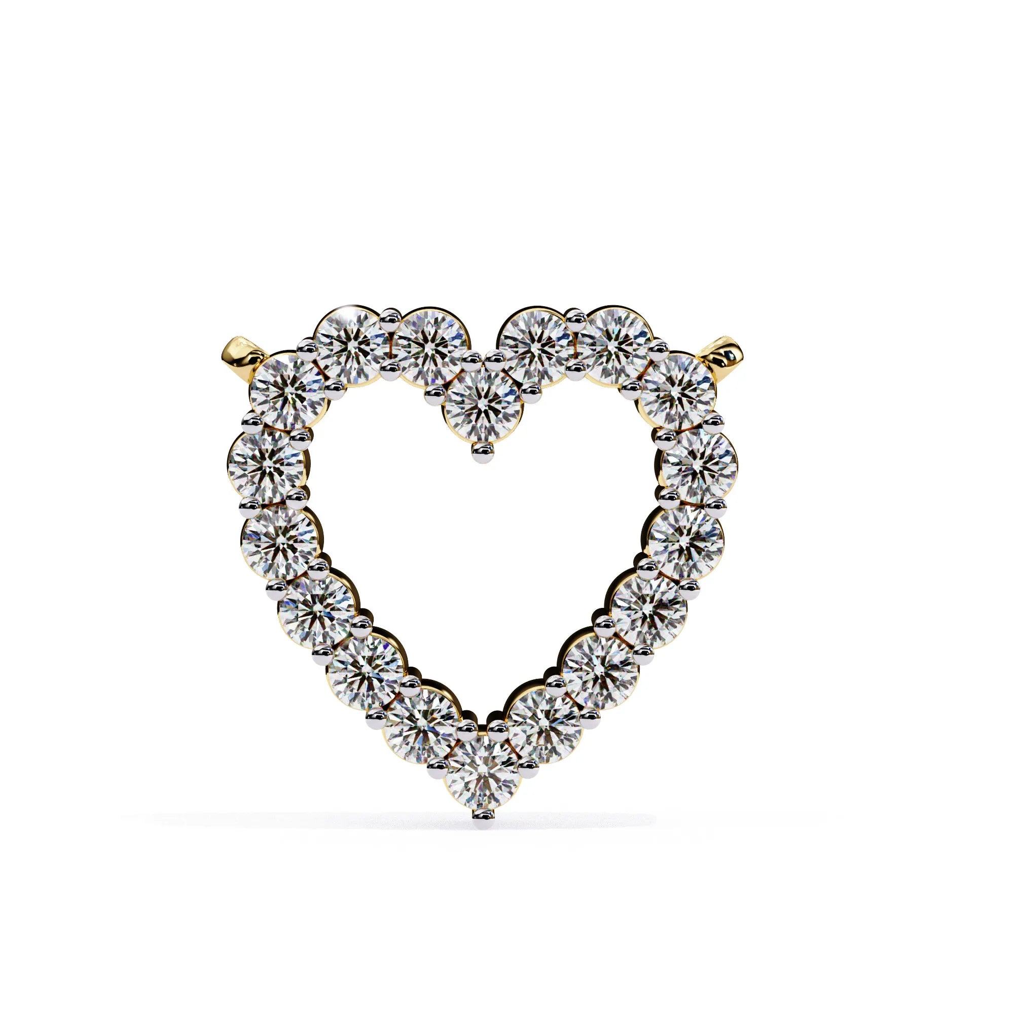Heart Shape Lab Diamond Pendant