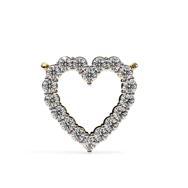Heart Shape Lab Diamond Pendant