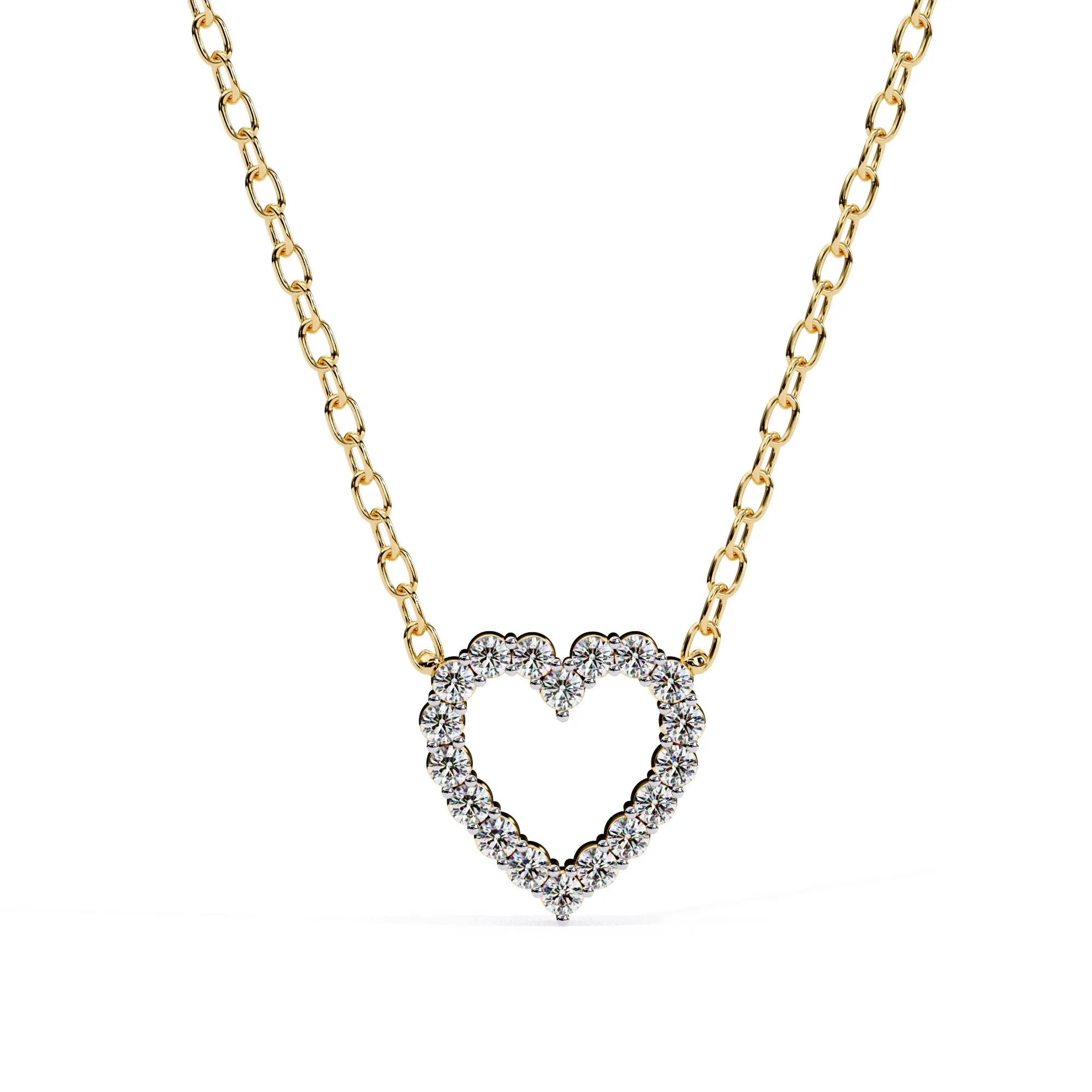 Heart Shape Lab Diamond Pendant