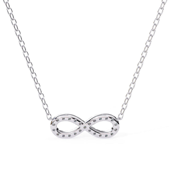 Lab Diamond Infinity Pendant