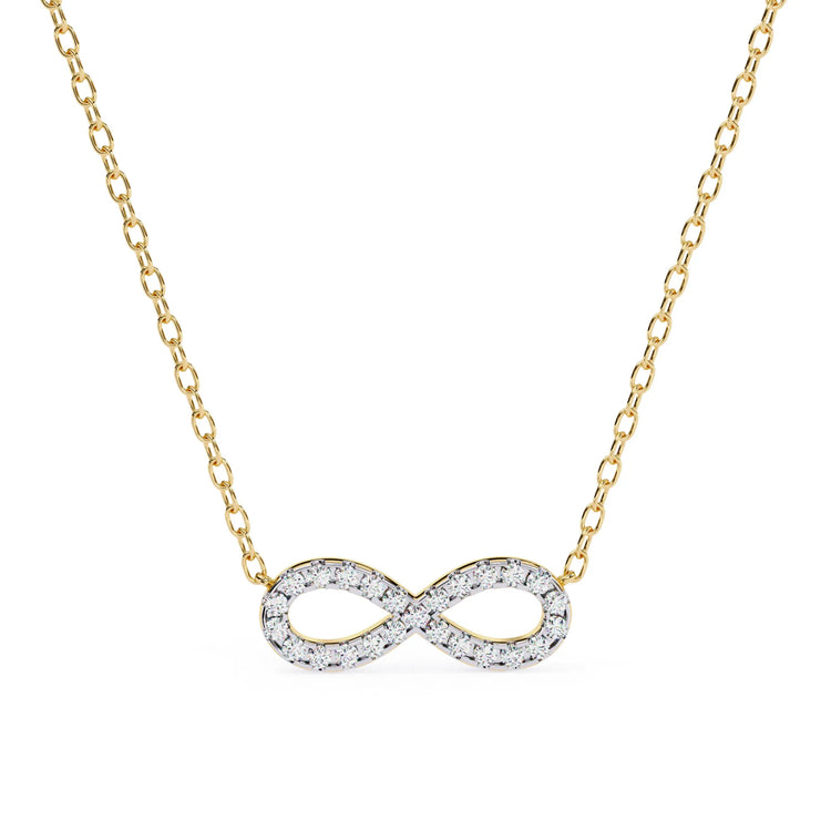 Moissanite Infinity Pendant