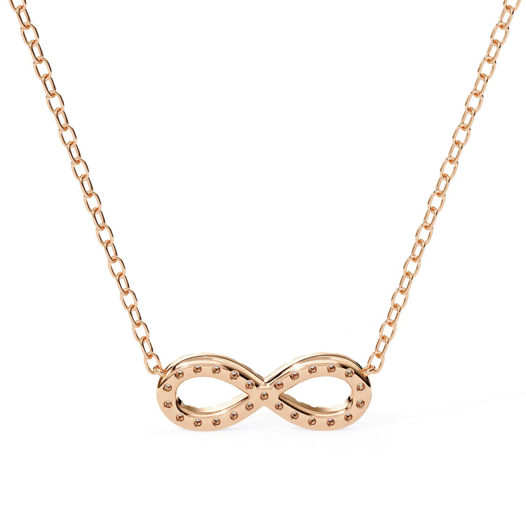 Moissanite Infinity Pendant