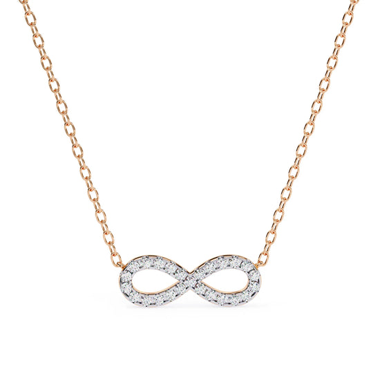 Moissanite Infinity Pendant