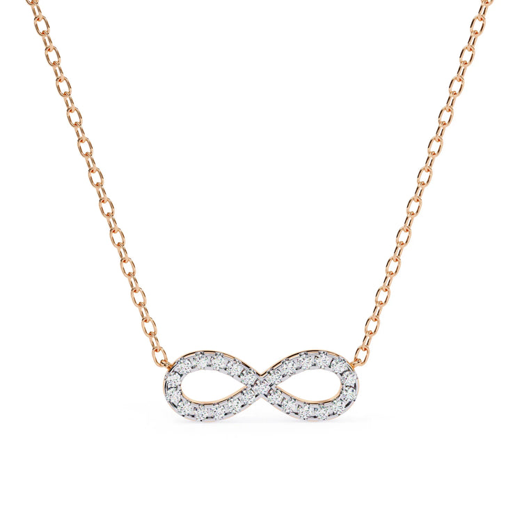 Moissanite Infinity Pendant
