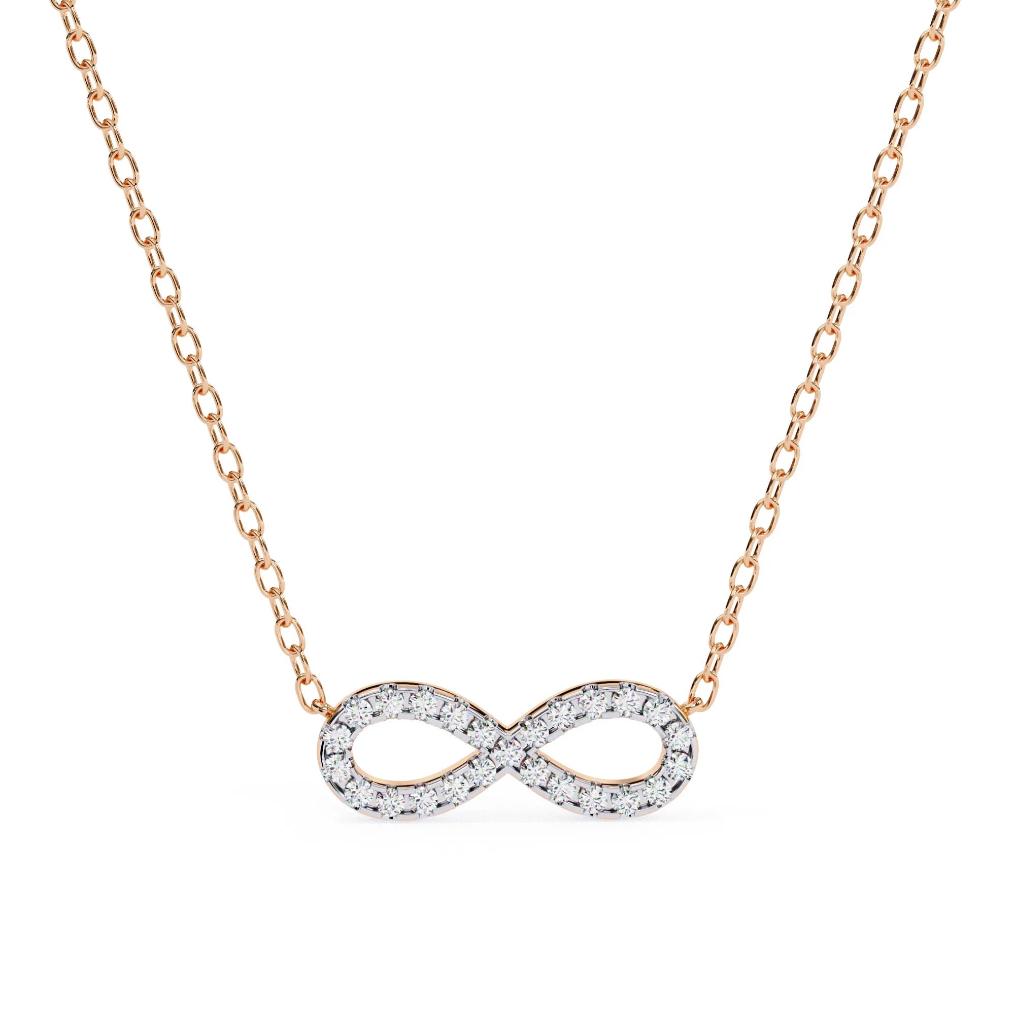 Lab Diamond Infinity Pendant