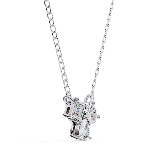Toi et Moi Tri Lab Diamond Pendant