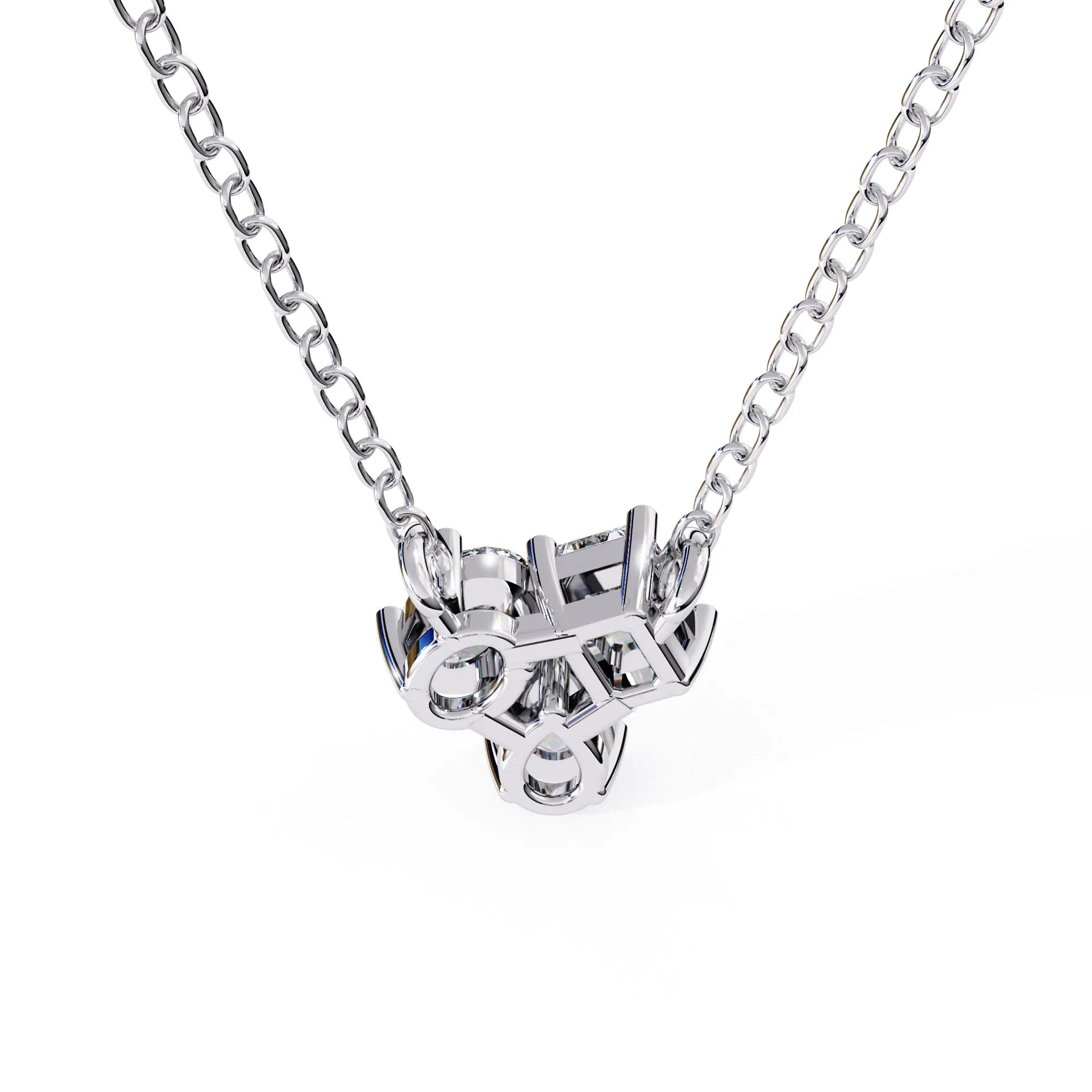 Toi et Moi Tri Lab Diamond Pendant
