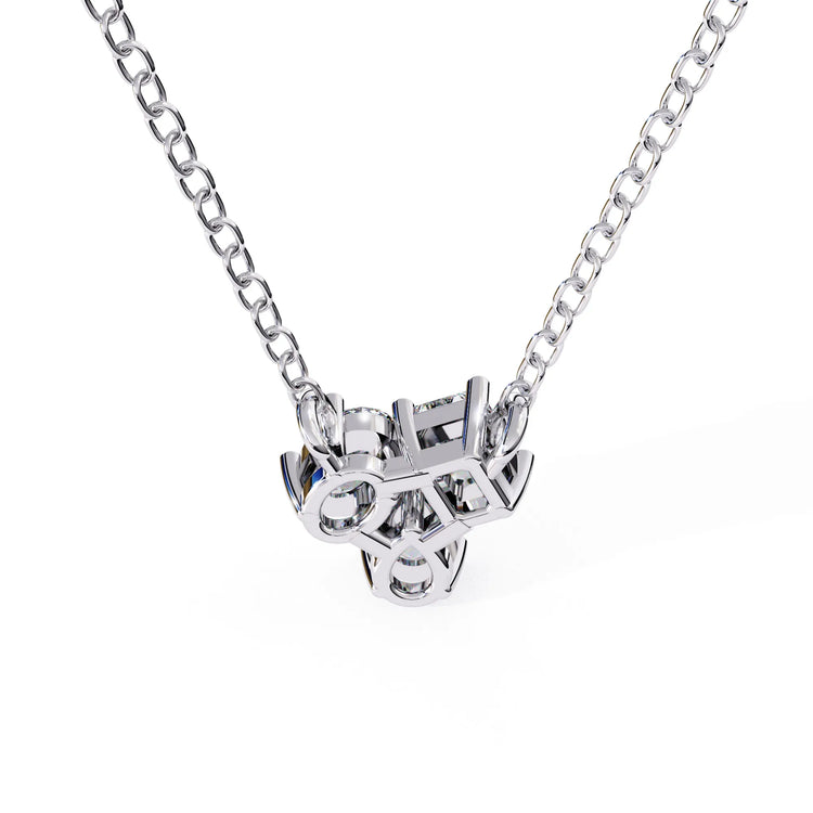 Toi et Moi Tri Lab Diamond Pendant