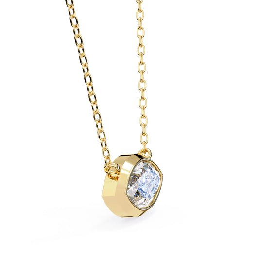 Marquise Lab Diamond Bezel Pendant