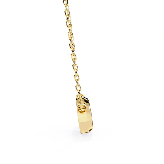 Marquise Lab Diamond Bezel Pendant