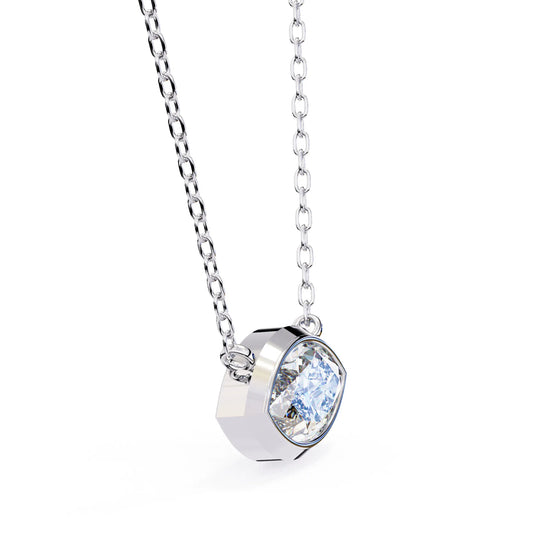 Marquise Moissanite Bezel Pendant