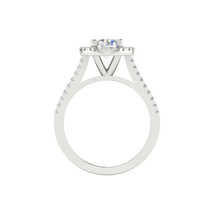 Halo Style Engagement Ring | LJ-LR10457A