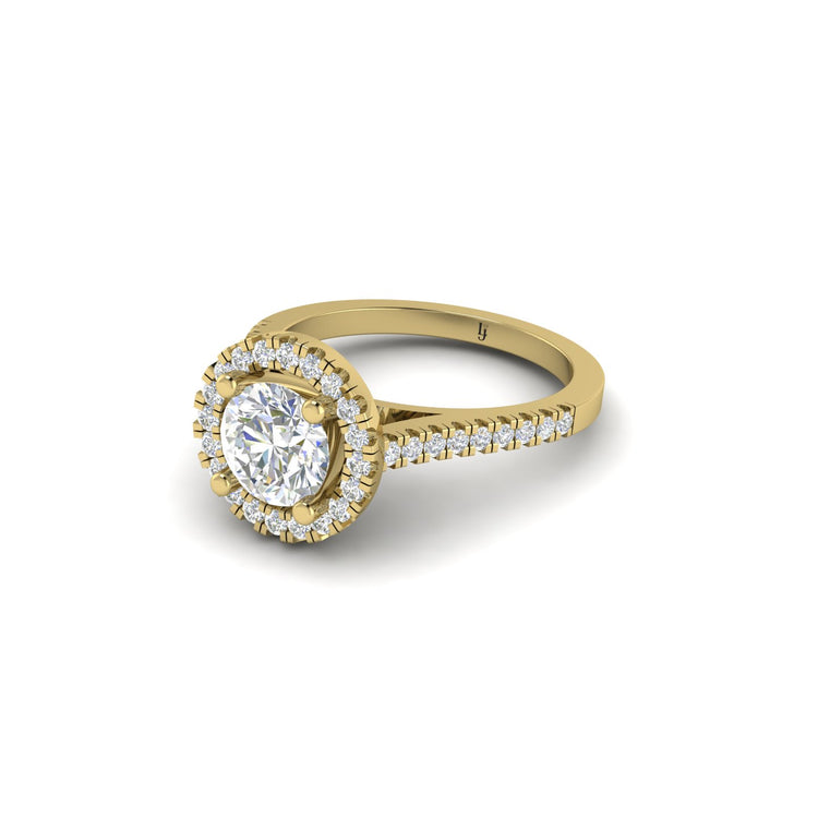 Halo Style Engagement Ring | LJ-LR10457A