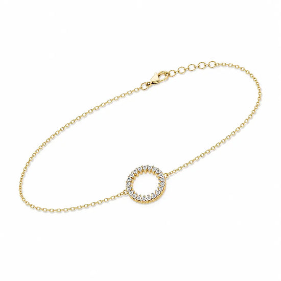 Luminous Circle Lab Diamond-Accented Bracelet