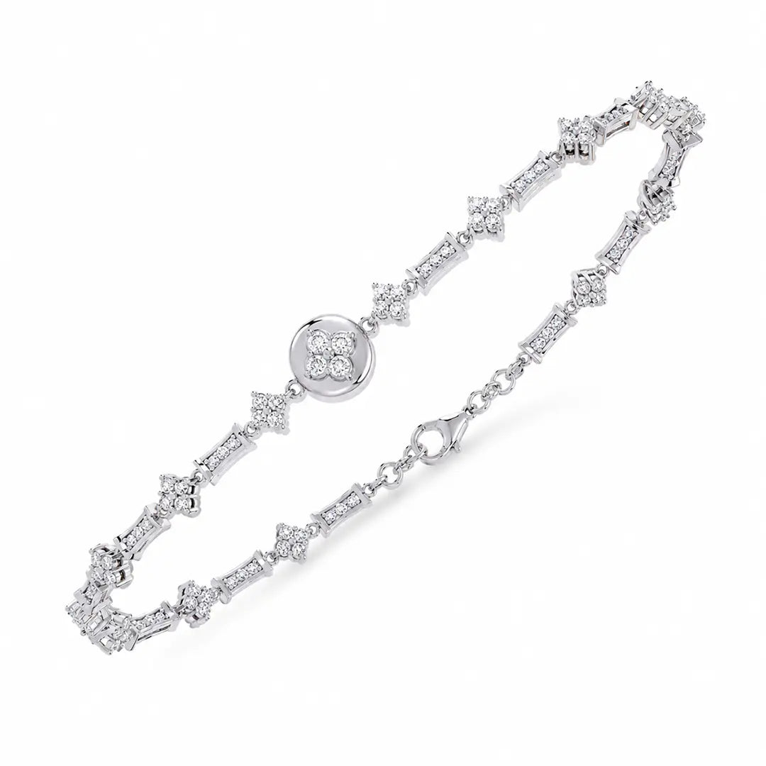 Luxe Medallion Lab Diamond Bracelet