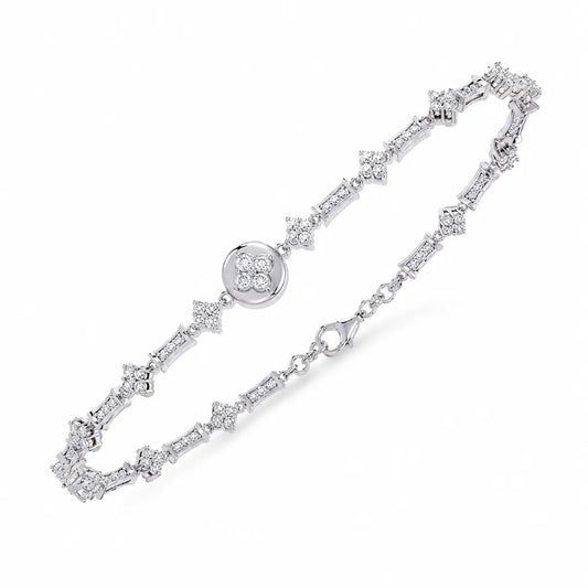 Luxe Medallion Lab Diamond Bracelet