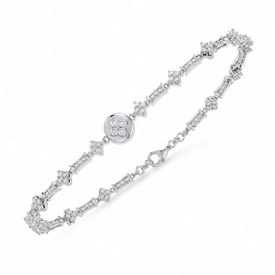 Luxe Medallion Lab Diamond Bracelet