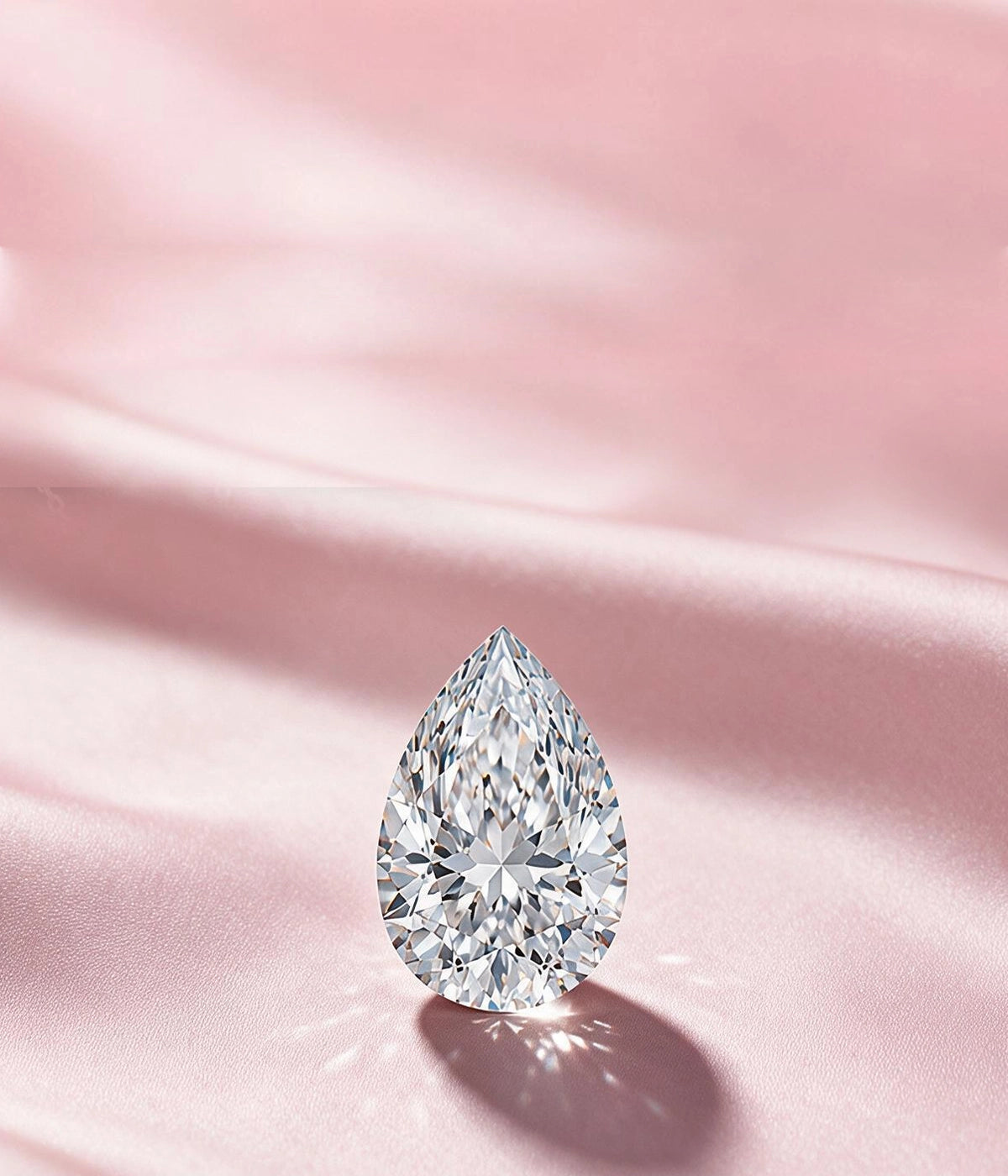 Pear Shaped Lab Grown Diamond Engagement Rigns