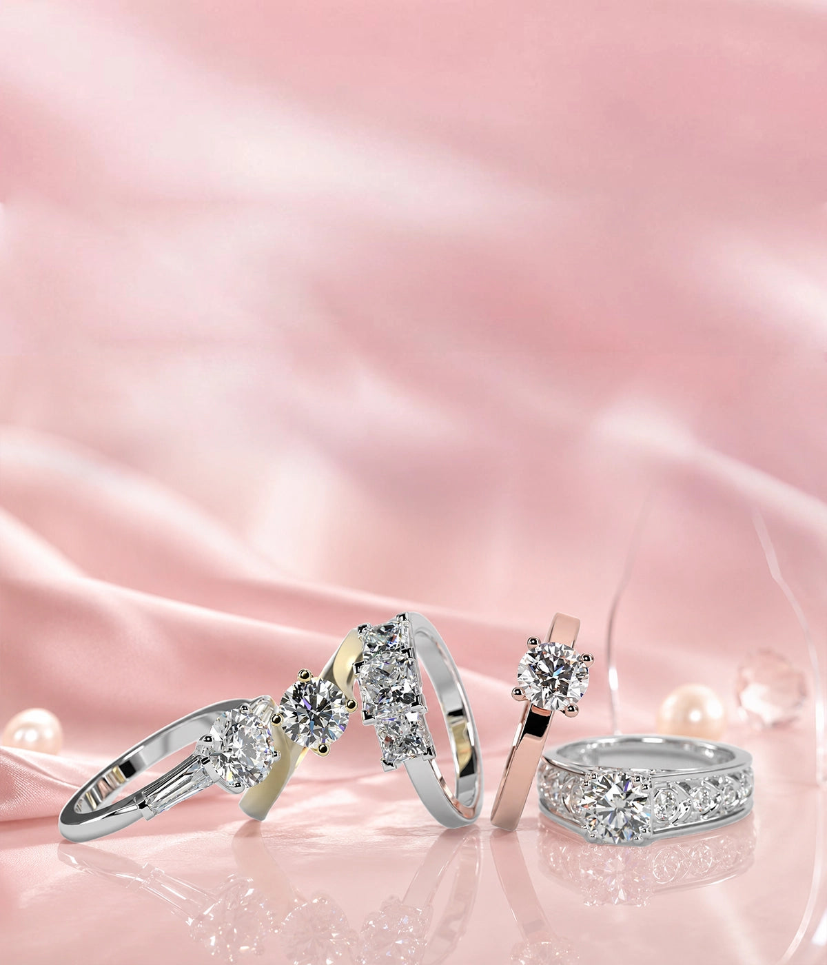 4 Prong Lab Grown Diamond Engagement Rings