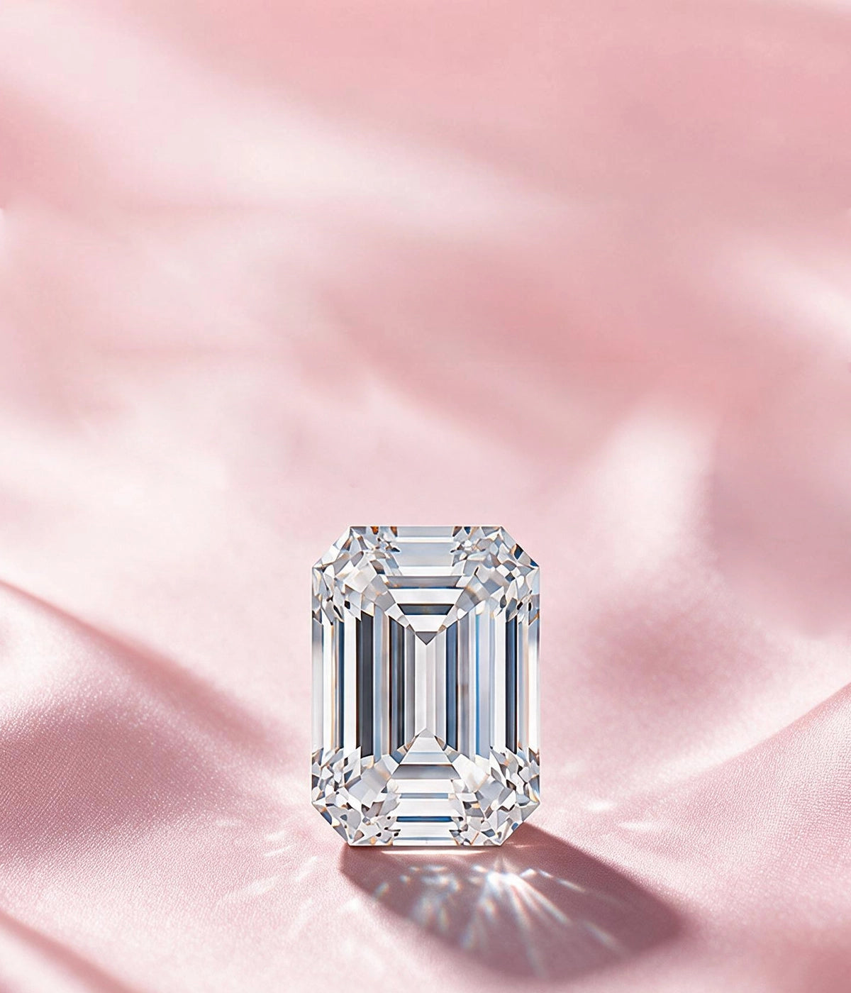 Emerald Cut Lab Grown Diamond Engagement Rings