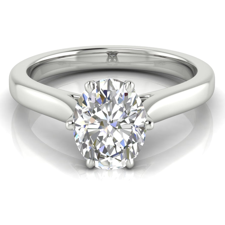 Floral Oval  Engagement Ring | Moissanite | Lab Grown Diamond