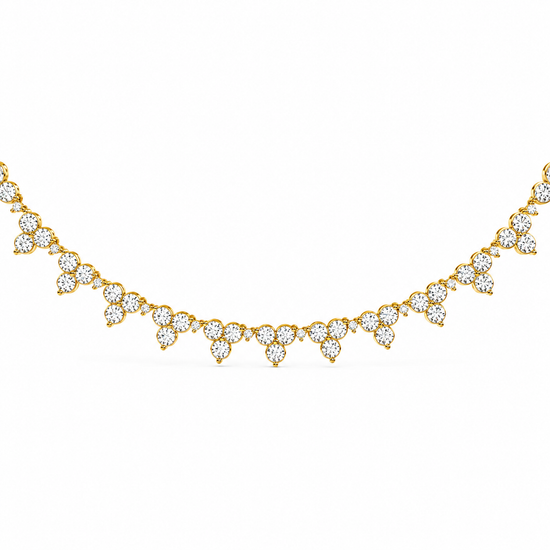 Petal Drop Sparkle Lab Diamond Necklace