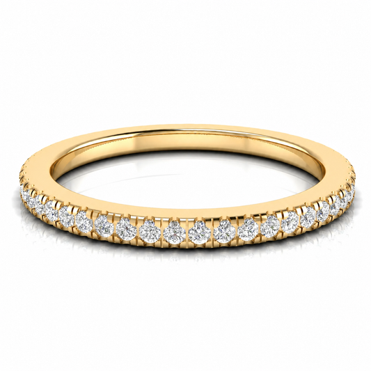 Petite Full Eternity Lab Diamond Wedding Ring