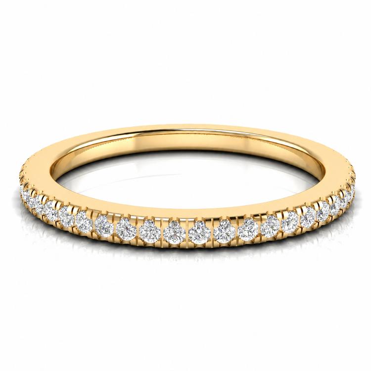 Petite Full Eternity Lab Diamond Wedding Ring