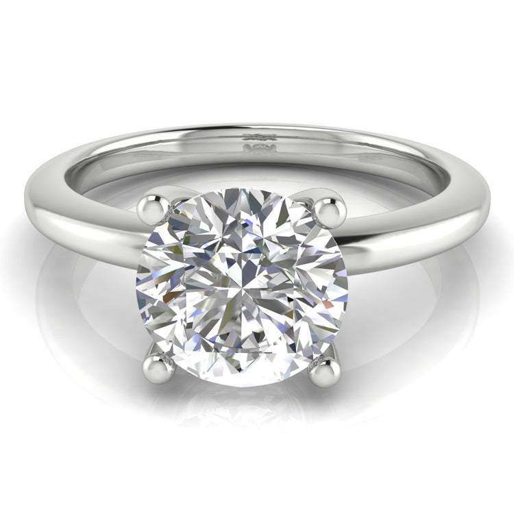 Basket Set Round Cut Engagement Ring | Moissanite | Lab Grown Diamond