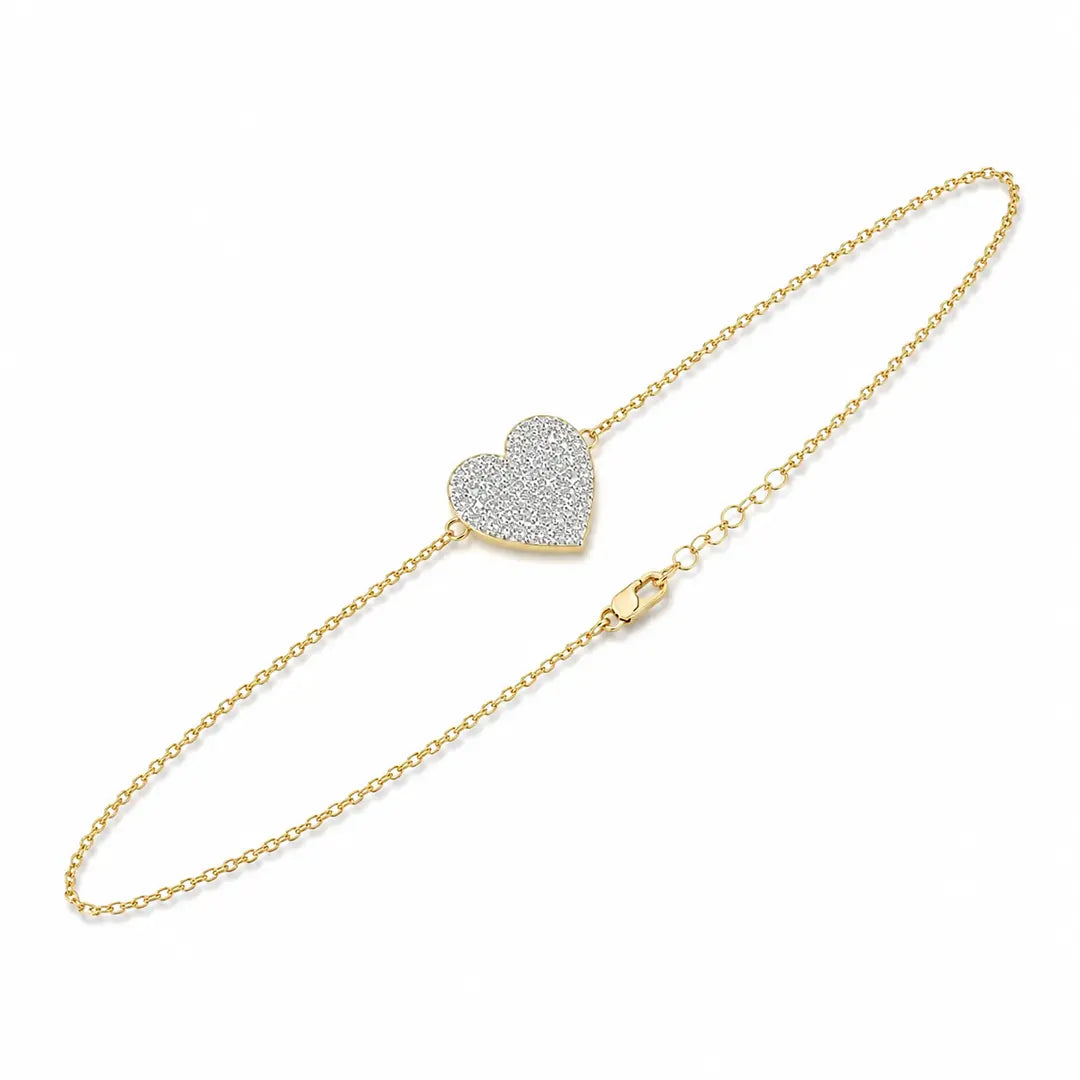 Radiant Heart Lab Diamond Bracelet