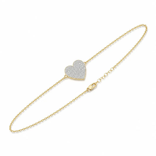 Radiant Heart Lab Diamond Bracelet