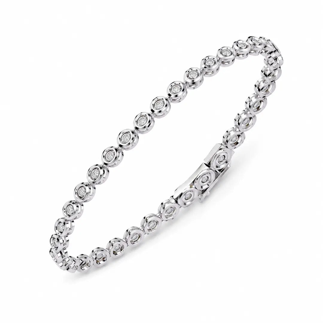 Radiant Round Lab Diamond Bracelet