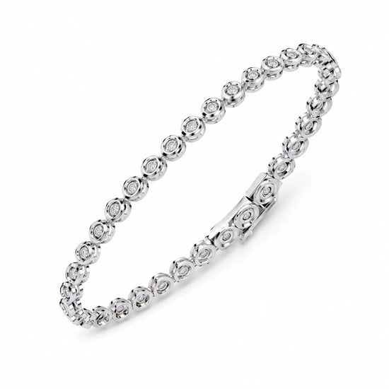 Radiant Round Lab Diamond Bracelet